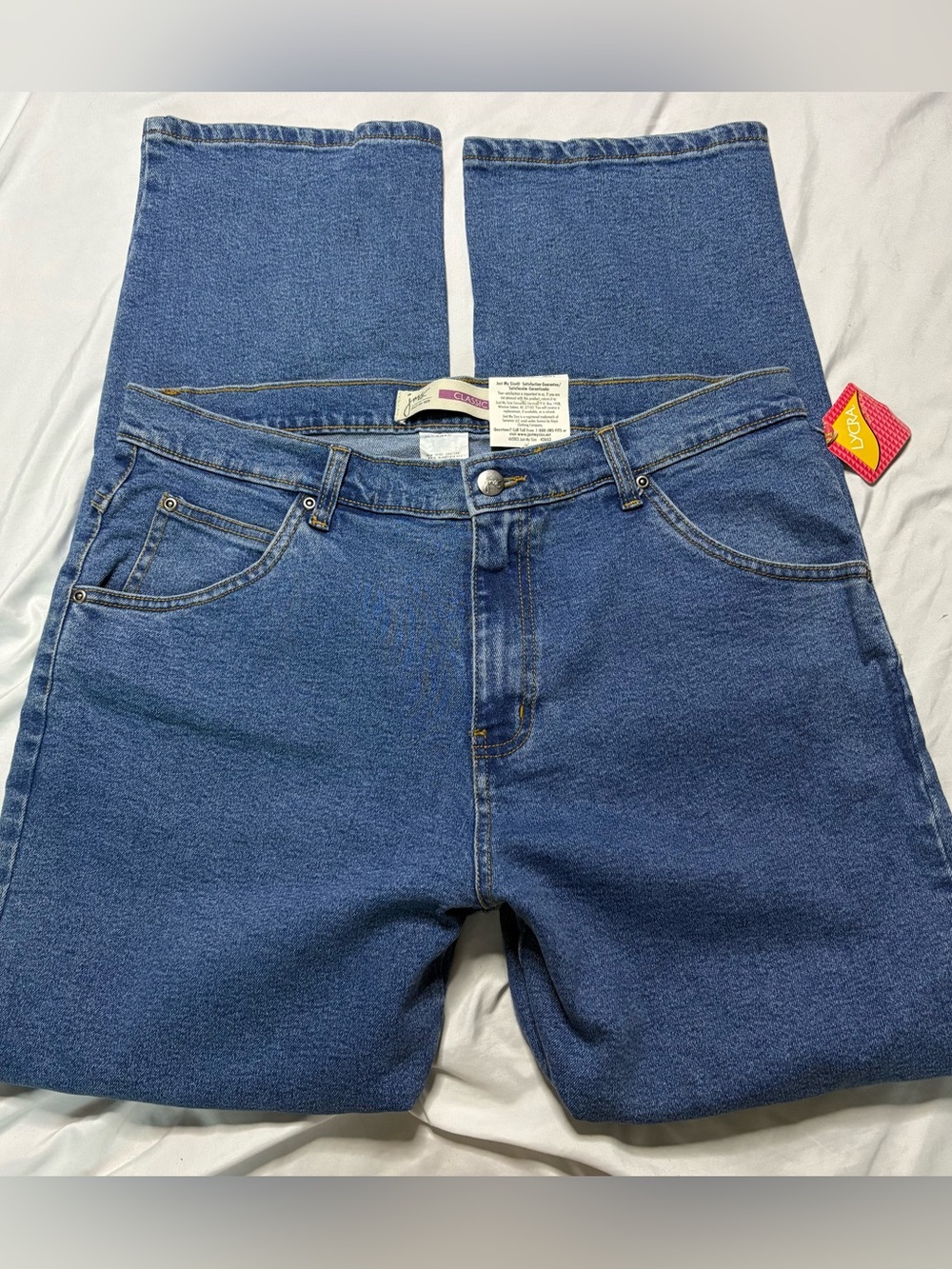 Just My Size medium Wash Straight Leg Jeans, Size 16W